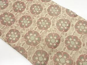 花唐草に唐草模様織出し名古屋帯